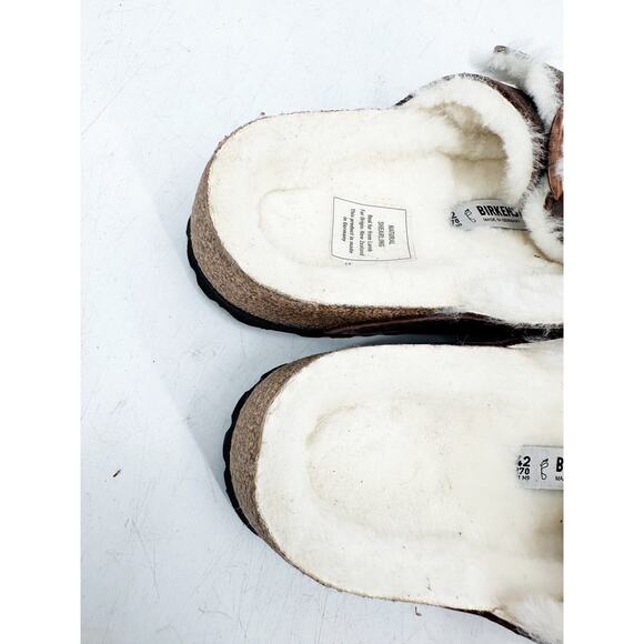 Birkenstock Arizona‎ Shearling Sandal Habana Waxy Leather Oiled EU 42 US 9-95 main image 4